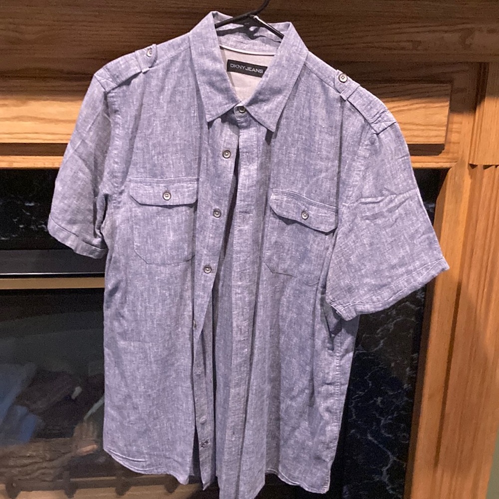 Mens Short Sleeve Dress Shirt